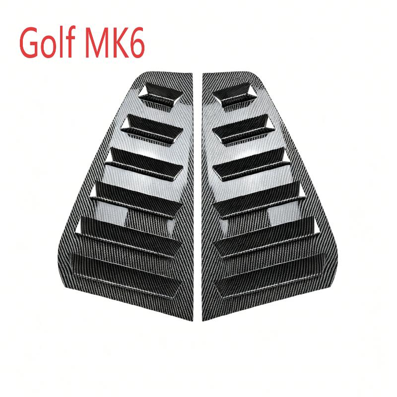 Car Rear Side Vent Quarter Window Louver Shutter Cover Trim Compatible With Golf Mk4/5/6/7/8//R Louver Cover