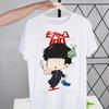 Mob Psycho 100 Shigeo Kageyama T Shirt Men Retro Washed Tops Tees Harajuku One Anime Manga Tshirt Streetwear Hip Hop T-shirts