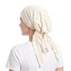 Women's Lace Headwrap Turban Pullover Hat with Tail for Casual Daily Wear