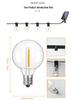G40 Waterproof Solar LED String Lights - Outdoor, Drop-Proof, Remote-Controlled for Camping, Gardens, Weddings, and Christmas Decorating.