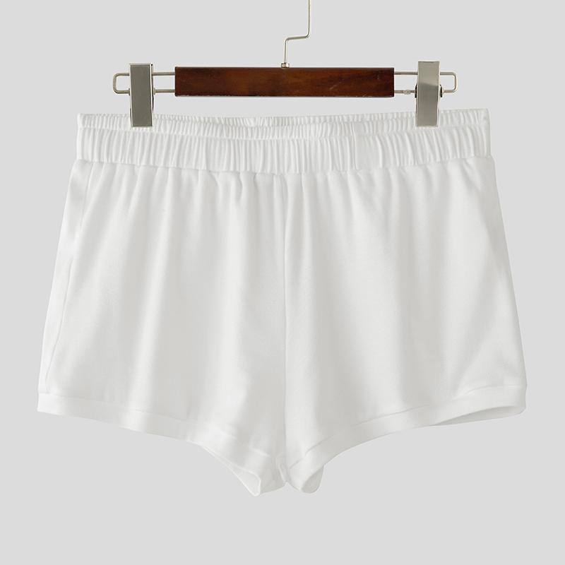 

INCERUN Мужские эластичные шорты-мини для дома с лоскутным дизайном и вырезом сзади XL белый