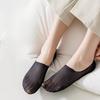3 Pairs Women's Summer Silicone Anti Slip Socks Invisible Low Cut Boat Socks Solid Color Breathable Sock