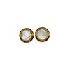 Classic Round Natural Shell Stud Earrings, Fashionable, Simple and Versatile Temperament, High-end Earrings, Popular Every Year