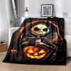 1pc The Nightmare Before Christmas Printing Blanket - Soft, All-Season Throw for Living Room, Bedroom,Personalized Gift with Adorable Cartoon Design
