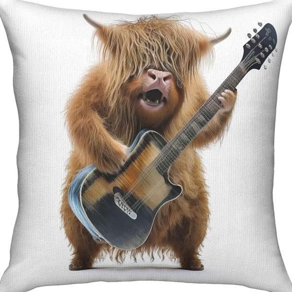 Creative Cartoon Cute Animal Print Linen Pillow Case Home Sofa Car Decoration Pillow