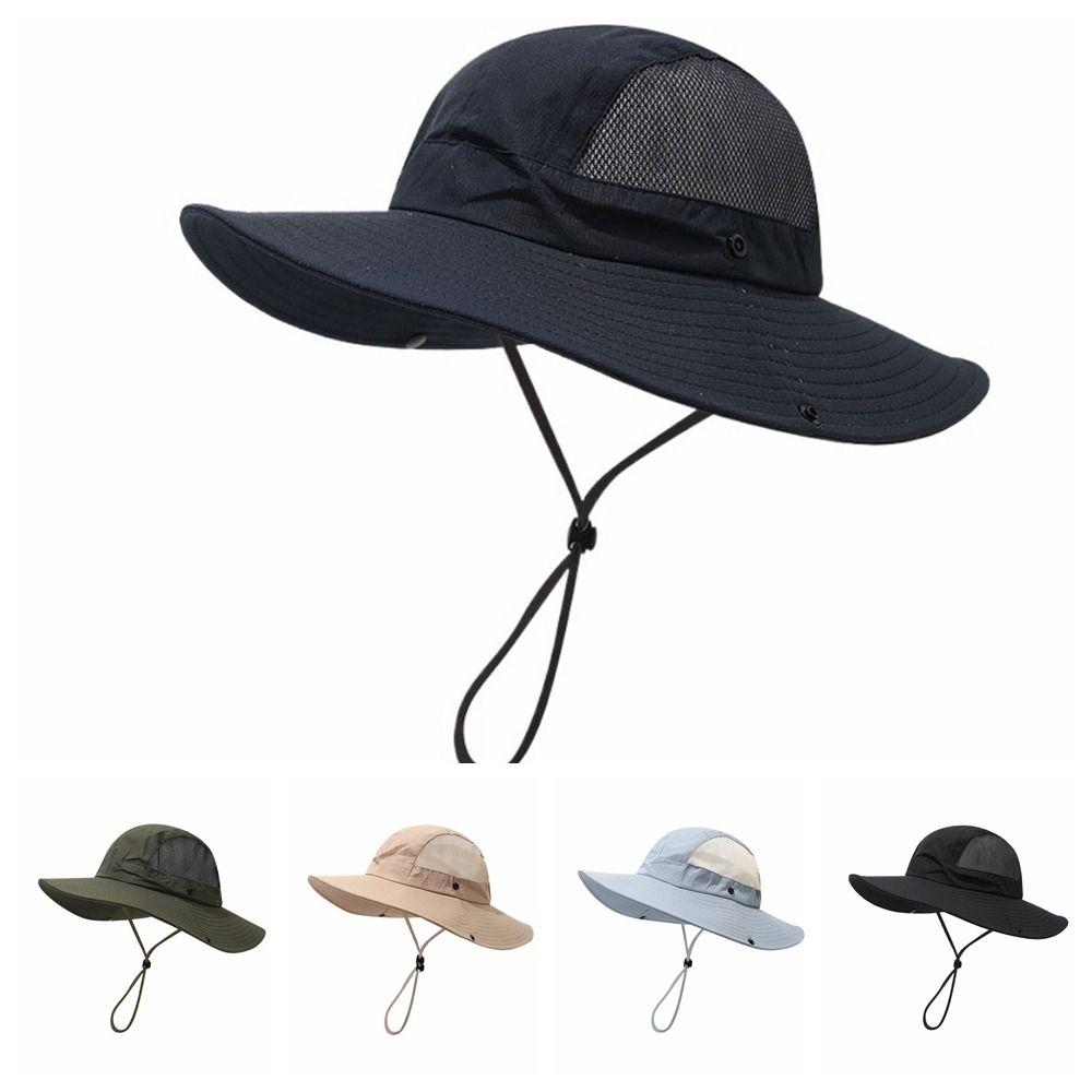 Nylon Folding Bucket Hat Waterproof Sun Hat Fashion Men Fisherman's Hat  Travel