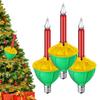 3pcs LED Replacement Bubble Lights Bulbs Traditional Christmas Bubble Lights Red Blue Classic Christmas Lights Bulbs Old Fashion