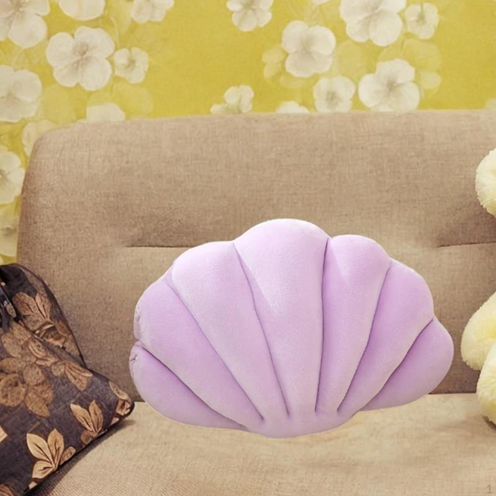 Декоративная подушка для кровати и дивана в виде ракушки подушка ручной работы для дивана подарок на день рождения праздничный спальный автомобиль Violet 1569₽