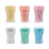 200pcs/set 6.2cm Soft Plastic Double Head Brush Toothpick Oral Care Interdental Brush Toothbrush