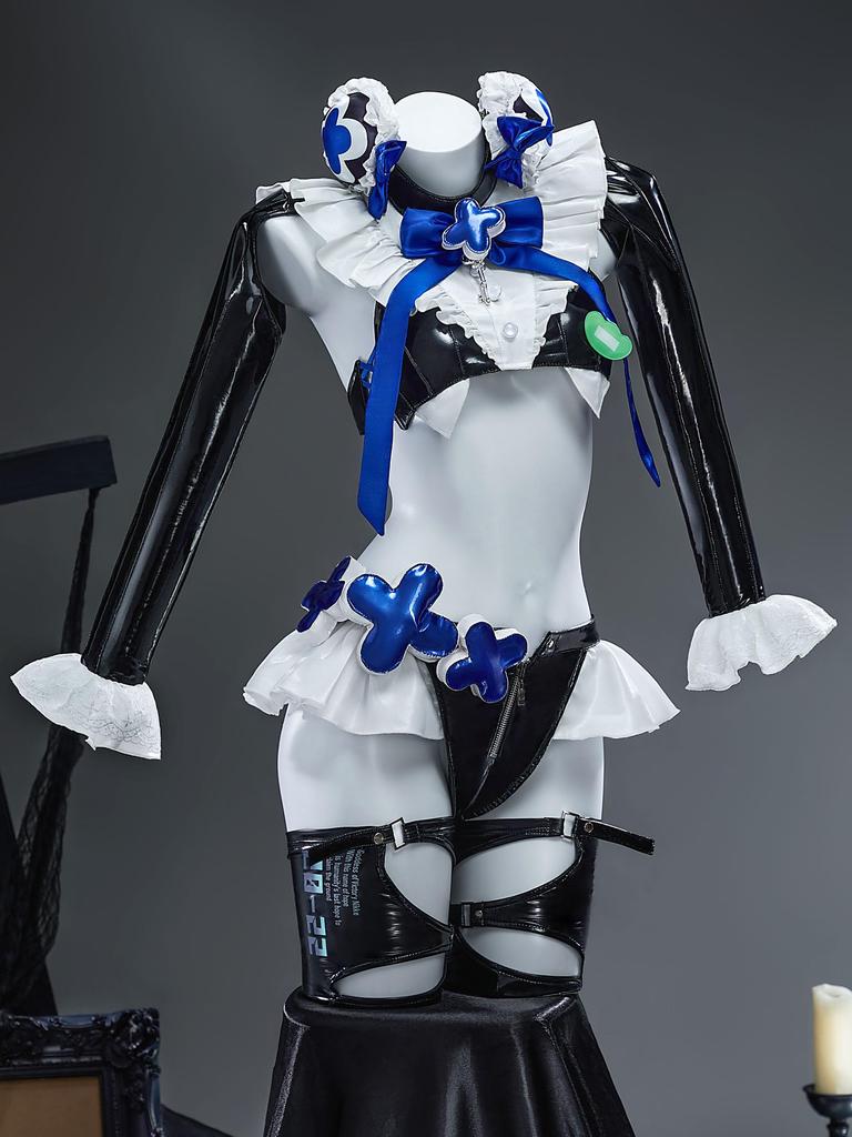 Miccostumes Adult Anime Game Long Sleeve Costume and Moe Cosplay Costume for and Ghost Black Women's Goddess-Style Set, Sexy, Cool, Cute, Costumes,