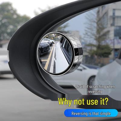 360° Ultra-Clear Blind Spot Rearview Auxiliary Mirror with Suction Cup