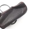 Used FENDI Etnico Handbag leather Brown Navy Used Women