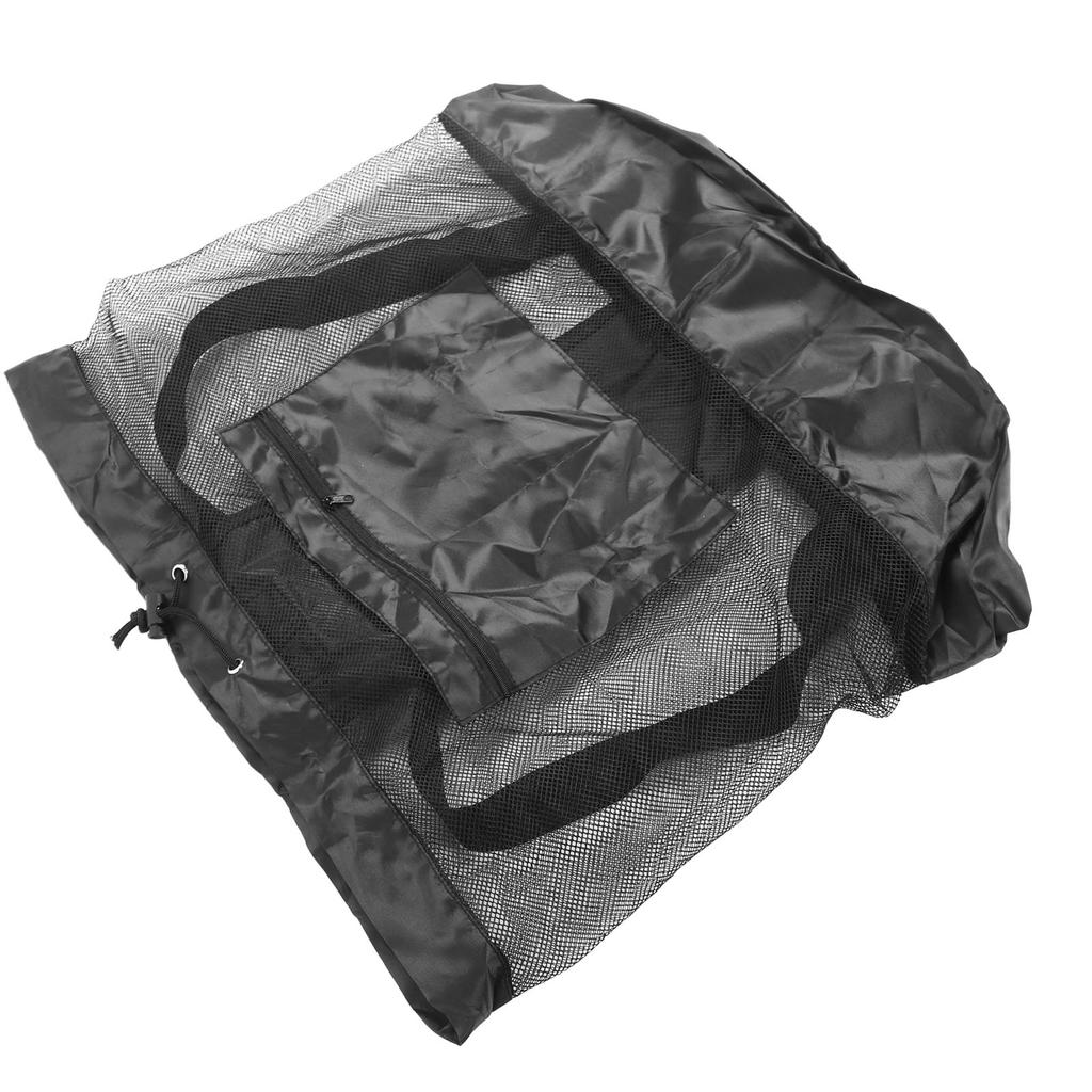 Ball-Netzbeutel mit Kordelzug, große Kapazität, Oxford-Stoff-Aufbewahrungstasche für Fußball, Basketball, Volleyball L (10 Stück halten