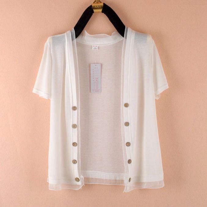 Women's Lightweight Summer Knit Cardigan with Lace Trim, Sun-Protective, Plus Size, Long-Sleeve Outerwear