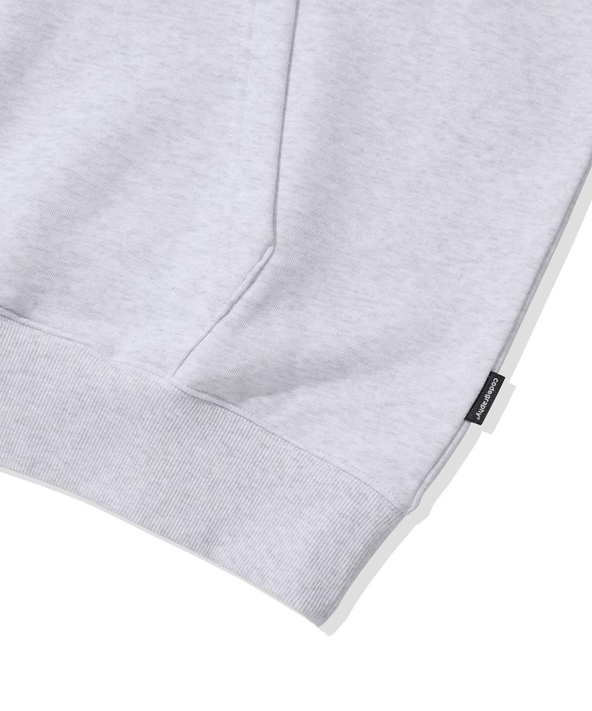 CGP Cgp Arch Logo Half Zip_Melange Grey