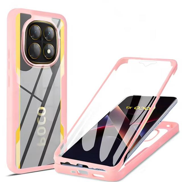 

360 Full Cover Bumper Case For Poco X7 X6 Pro X5 X4 GT X3 NFC Funda For Poco F7 F6 F5 F3 M5 M6 Pro Screen Protection Phone Cover Poco F3