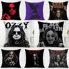 Musician Rock O-Ozzy O-Osbourne Cushion Cover Washable Linen Pillowcase Soft For Daily Sofa Bed Home Room Decor