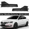 Voorbumper Mistlichten Afdekking Voor Skoda Octavia 2018 2019 Mistlamp Gat Lampafdekking