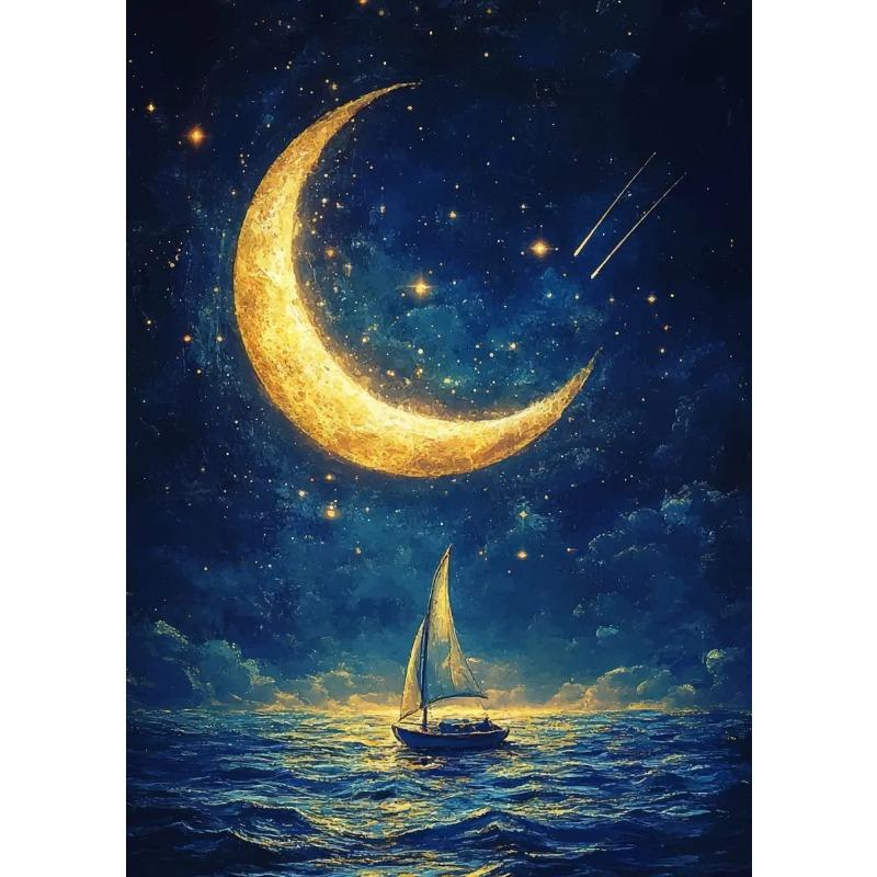 Abstract Van Gogh Landscape Poster Sydney Opera House Starry Night Prints Canvas Painting Wall Art for Home Living Room Decor