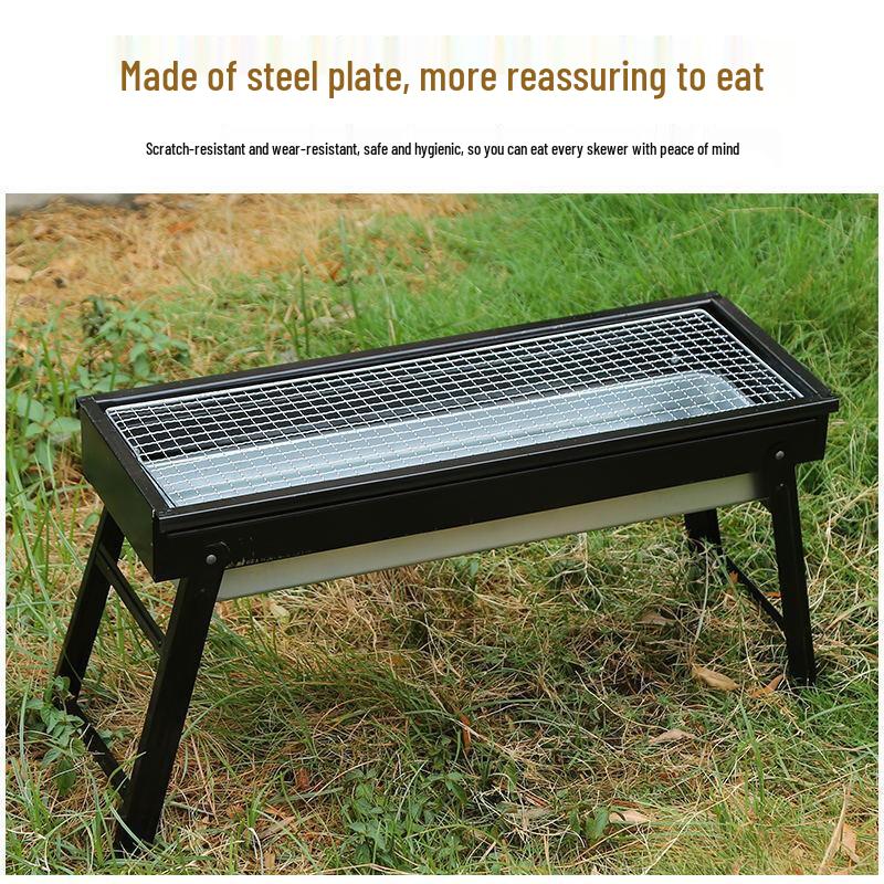 Portable Folding Smokeless Charcoal BBQ Grill