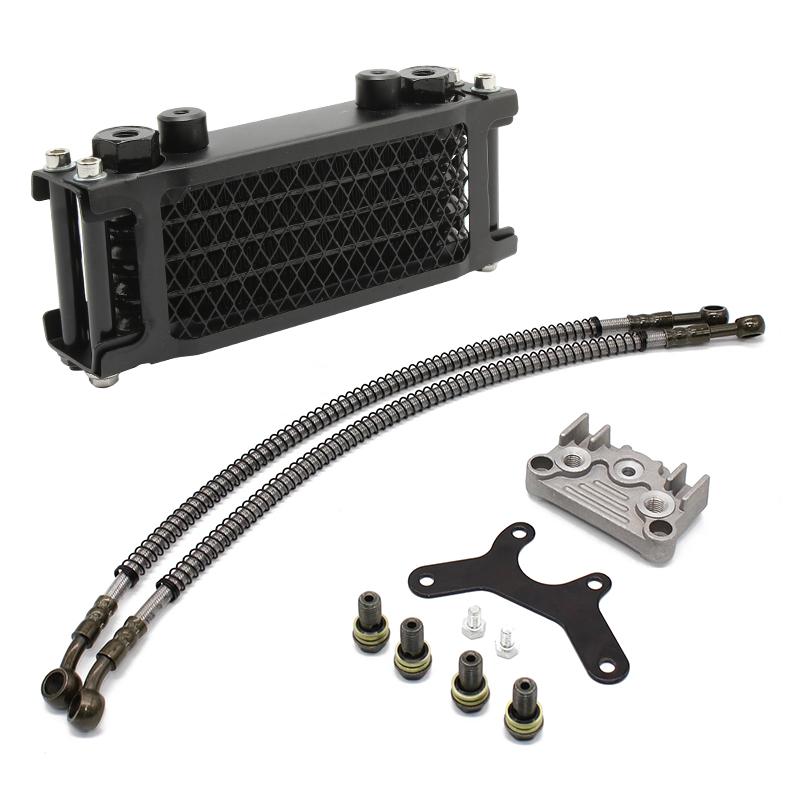Motorcycle Radiator Oil Cooler Set Oil Cooling For 50 70 90 110 125 140cc  Monkey Bike DAX Pocket Bike ATV Motocross Dirt Bike