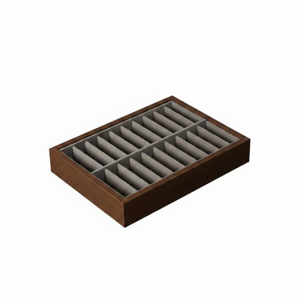 Wooden Jewelry Display Tray Bracelet Storage Box Organizer Stand for Shop Showcase and Bangle Presentation