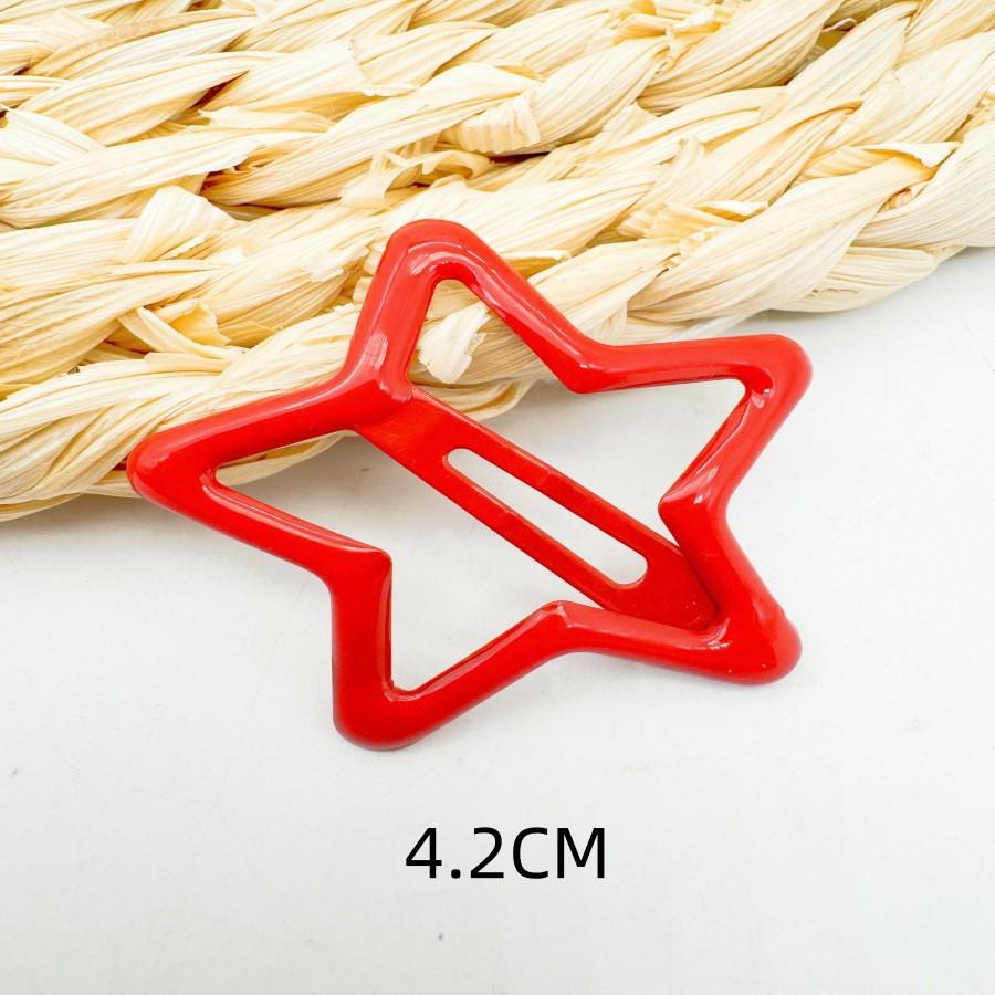 Children's Candy Color Star Hair Clips - Small Size BB Bangs Accessories