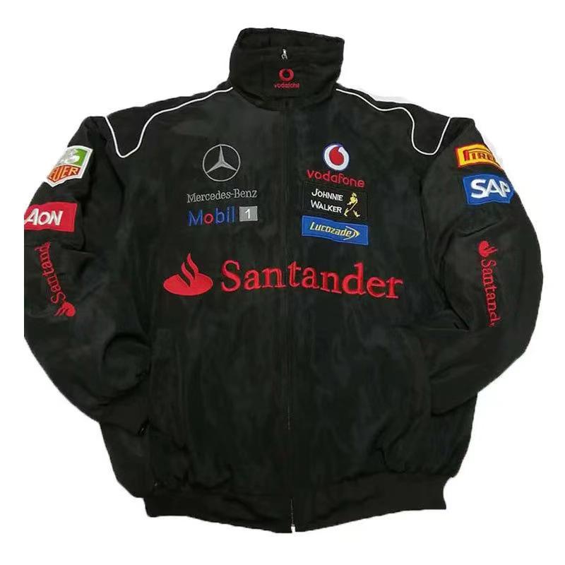 Red Bull Racing Embroidered Motorcycle Suit - Royal Blue, Long-Sleeved, Cotton