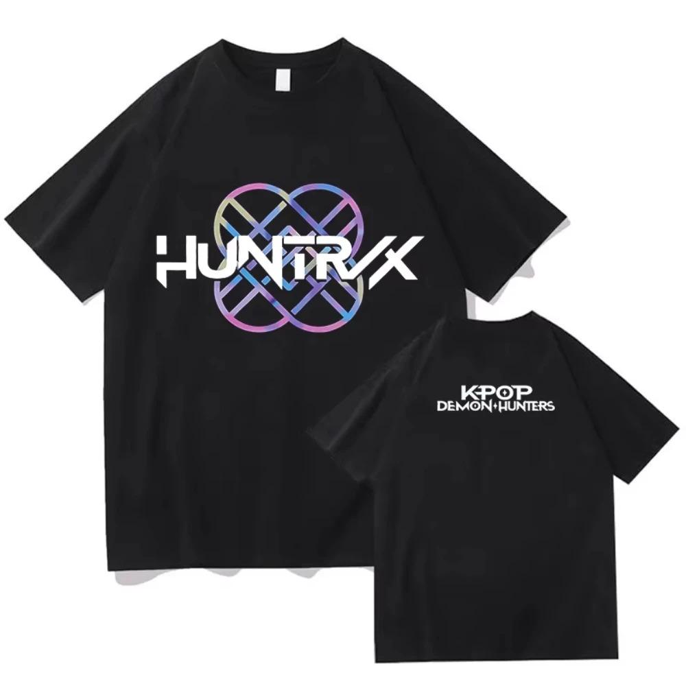 

New Hot Kpop Demon Hunters T-shirts Mira Rumi Zoey Huntrix Fashion Women Girls Summer Tee Shirt Unisex Casual Short Sleeve Tops 4XL