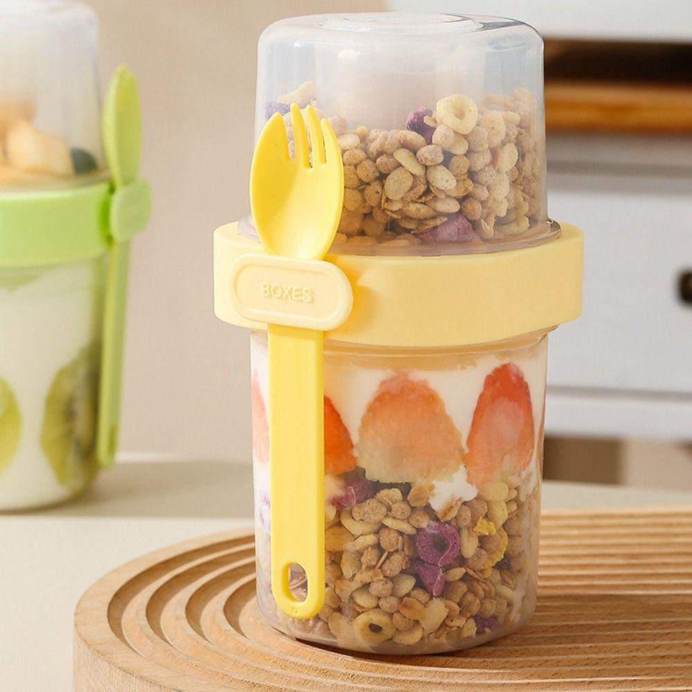 

Двухслойный стаканчик для йогурта и салата, универсальный стаканчик для завтрака, прочный контейнер для хранения продуктов, сжигание жира