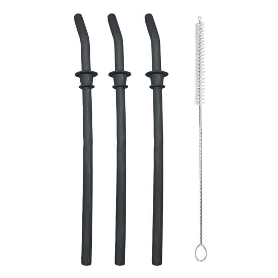 3Pcs Straw Replacement Set for Hydro Flask Tumbler Long Cleaning Brush BPA Free Food-Grade Straw for Hydroflask Travel Mug