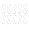 Stylish Matte Finish Aluminum S Hooks for Kitchen and Home Use 10 Pack