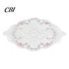 Anti Scalding Table Mats Floral Embroidered Lace Doily, Vintage Style Sheer Placemat, Mat Decorative Fabric for Restaurants Elegant Doilies Tea Party,