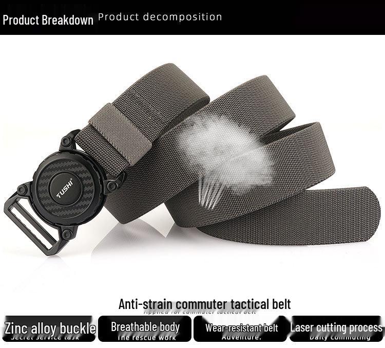 Quick-Release Nylon Tactical Belt for Workwear & Outdoor Training