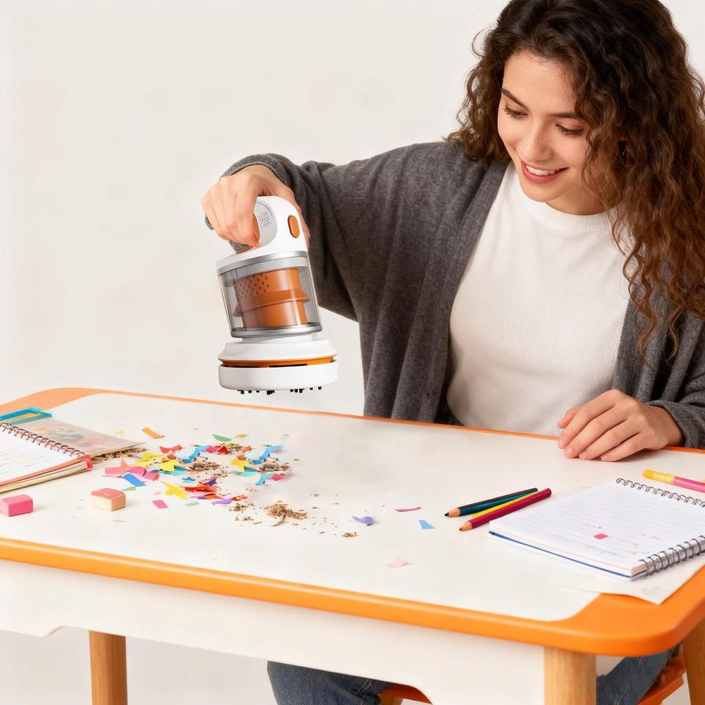 Toz Fırçalı Kablosuz Kompakt Sessiz Temizleme Cihazı Mini Bilgisayar Süpürgesi Ev Seyahat Masa Zemin Masa Ofisler İç Mekan İçin