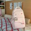 Schoolbag, high-value backpack, large capacity for middle school and college students, Korean style simple and versatile travel backpack