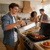 Edelstahl-Grillplatte Abdeckhaube Rechteckig Hitzebeständig Dampfhaube für BBQ-Grill Fleisch Gemüse Lebensmittelabdeckung Kochzubehör