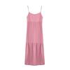 Women's Fashionable And Casual Solid-color Cotton And Linen Dress