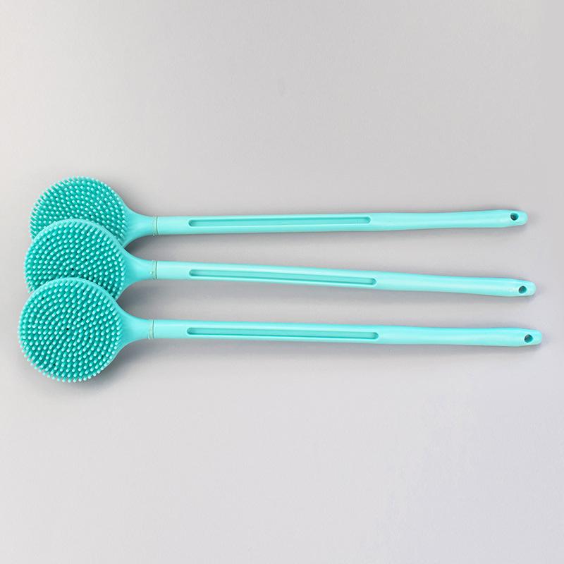 Silicone Long-Handle Exfoliating Bath Brush Long Handle Silicone Bath Brush