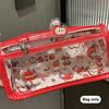 Cartoon Translucent Pencil Case Multi-Layer Vertical Large-Capacity Stationery Storage Bag School Supply Cosmetic Bag