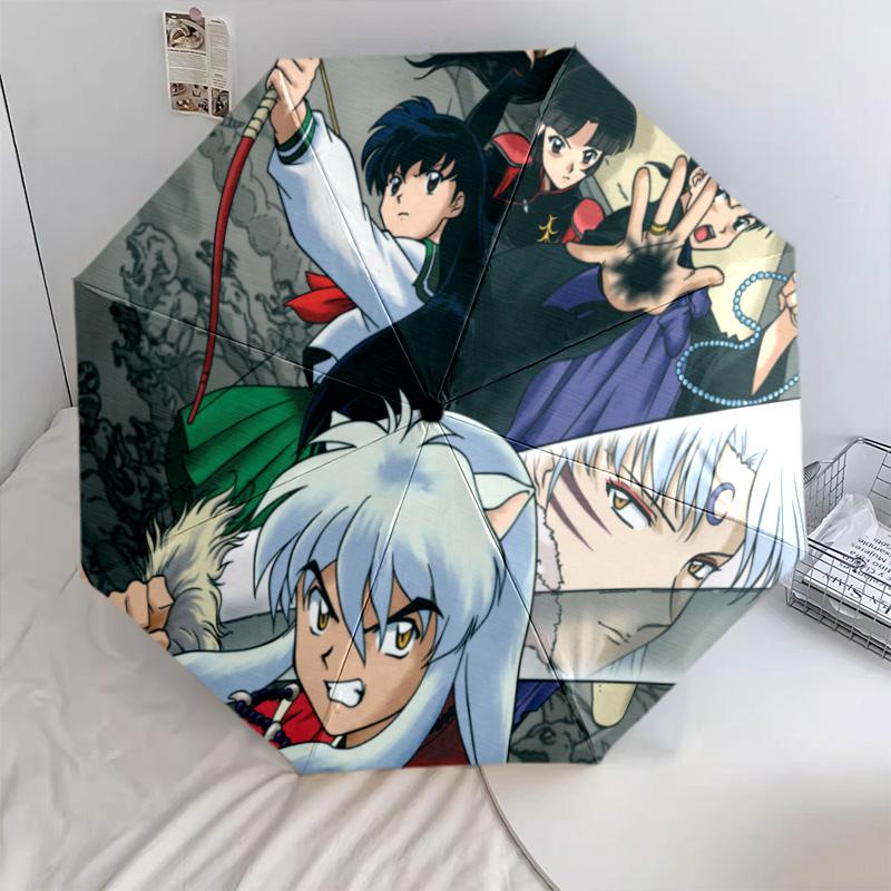 Inuyasha Automatic Umbrella - Suitable Travel Outdoor Portable Umbrella Birthday Gift Daily Essentials