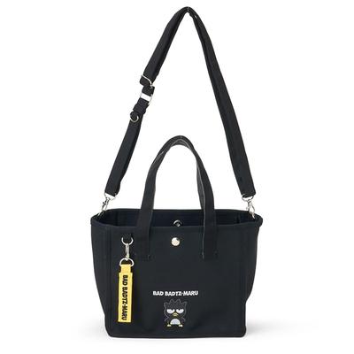 Mini Tote Bag Bad Shoulder for Ages 3 and 615285 [Sanrio] 2-way Badtz-Maru, Cotton, Polyester, Steel, Bag, Up,