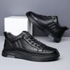 Scarpe casual da uomo di lusso in vera pelle, scarpe eleganti da ufficio stringate di alta qualità, sneakers da uomo per la corsa all'aperto