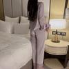 Sexy Women Pajamas Set, Velvet Pajamas with Breast Pads, Butterfly Suspender Tops, Trousers, Robes, Home Wear Sets
