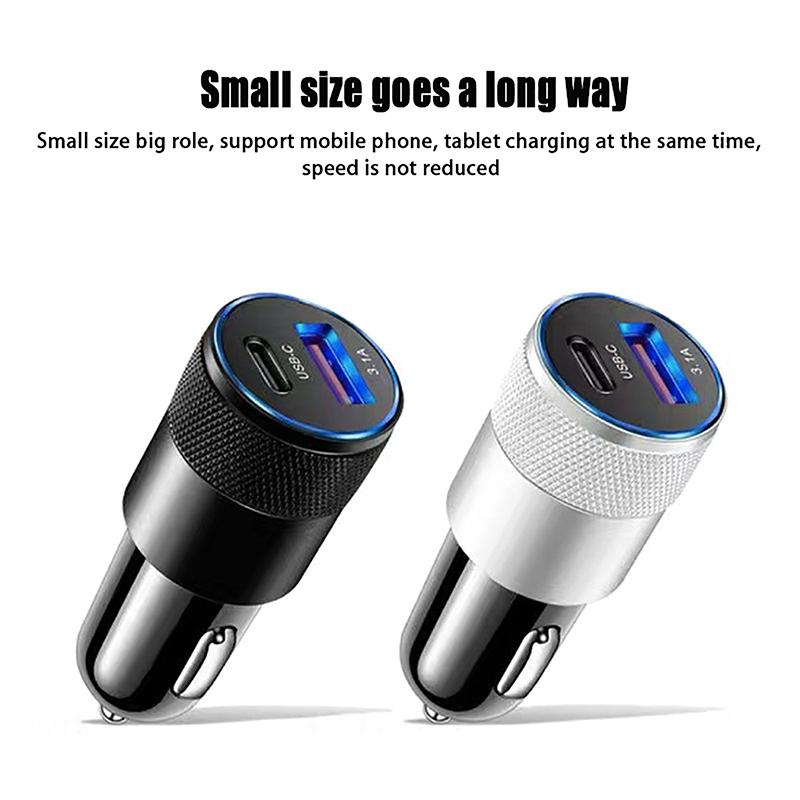 66W Usb Car Charger Type C Fast Charging Phone Adapter For Huawei Pd Phone Charger Car Adapter Socket Cigarette Lighter