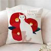 Flat Style Illustration Cat Pillow Case Pillowcase, Double-sided Printed, Sofa Cushion, Bedroom Headboard Pillow