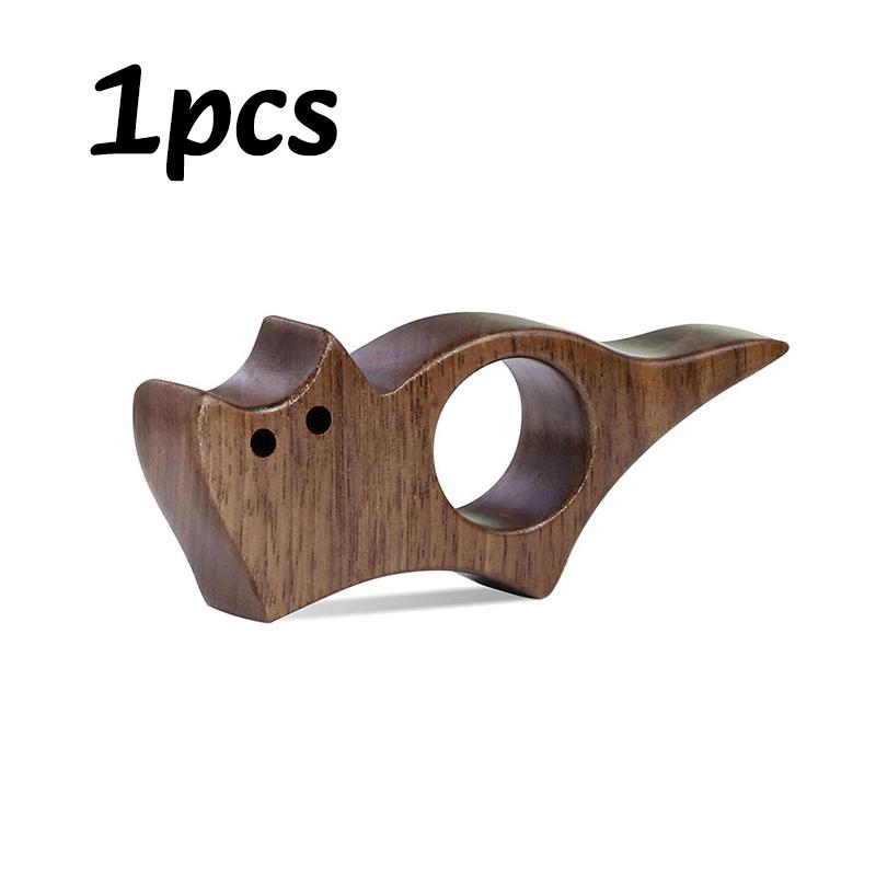 1-4pc Wooden Pet Cat Reading Bookmark One Hand Reading Thumb Book Support Book Page Holder Enthusiasts Quickly Reading Aid Tools