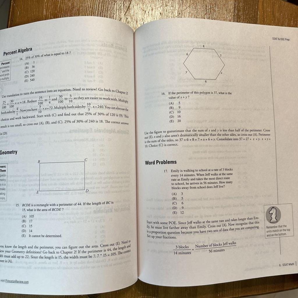 [USED] SSAT & ISEE Preparation Book