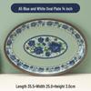 Baichengdao A5 Blue & White Melamine Dinner Plates
