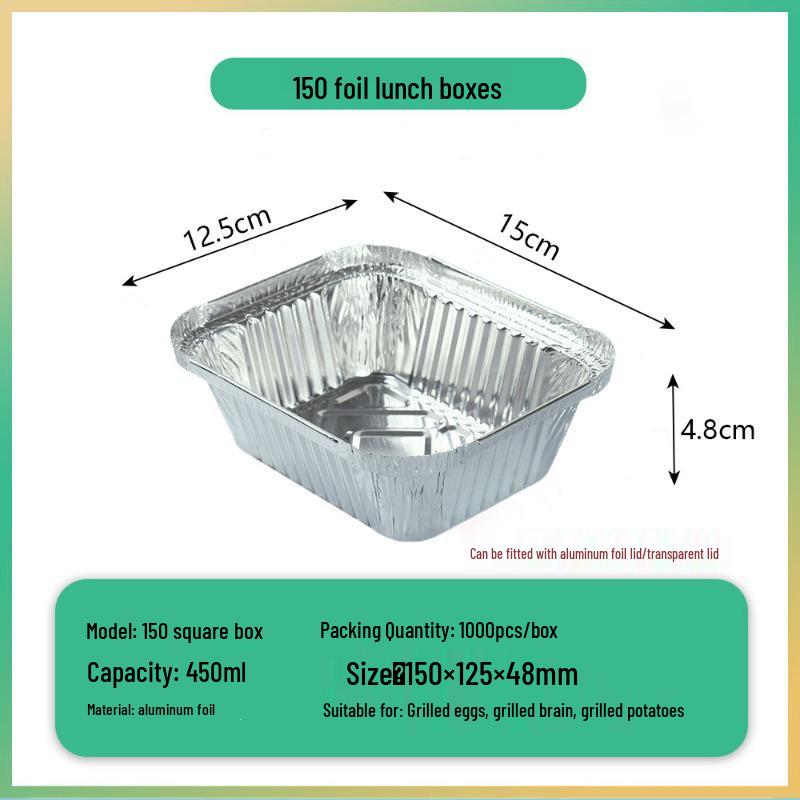 Hochleistungsfähige rechteckige Aluminiumfolienschale für BBQ, Takeaway, Backen, Einweg-Gewerbenutzung